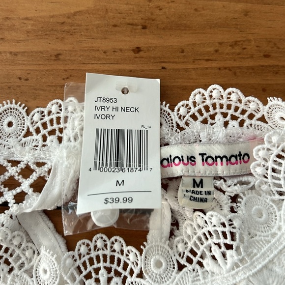 Jealous Tomato lace long sleeve top size M - Picture 5 of 12